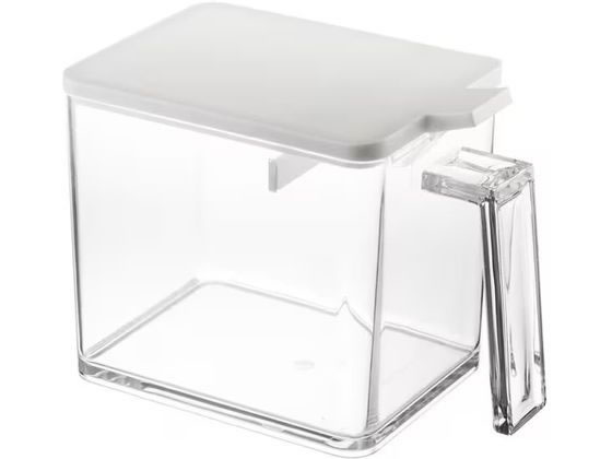 【お取り寄せ】山崎実業 アクア 調味料ストッカーL(WH) 2889 調味料入れ 小皿 中華食器 キッチン テーブル