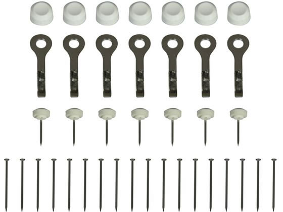 ベルク ニコピンフック シングル ホワイト 7個入 M-097 64-5263-72