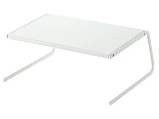 厨房精品 - 【お取り寄せ】山崎実業 プレート ディッシュストレージS(WH) 2959 棚 台 ラック メッシュ ワゴン 収納 厨房 キッチン テーブル