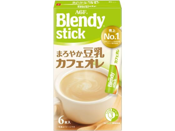 AGF ブレンディ スティック まろやか豆乳カフェオ レ 6本 カフェオレ スティックタイプ コーヒー 飲料