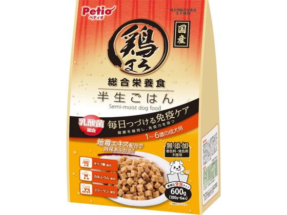 【お取り寄せ】ペティオ 鶏まろ 総合 1～6歳 600g ドライフード 犬 ペット ドッグフード