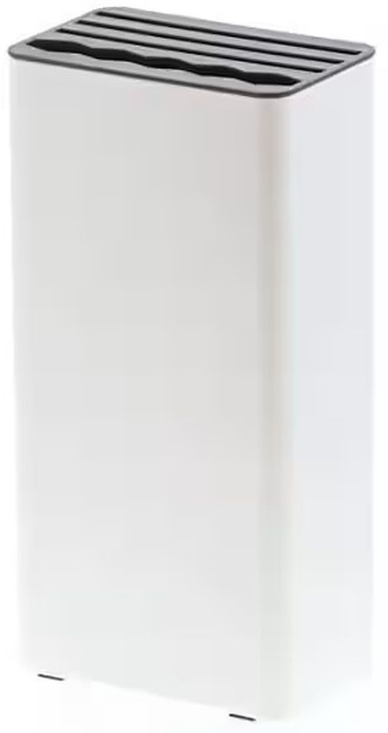 【お取り寄せ】山崎実業 プレート キッチンナイフ&ハサミスタンド ホワイト 3511 包丁差し 置き台 防錆剤 保管庫 専門包丁 ナイフ 厨房 キッチン