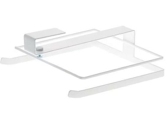 【お取り寄せ】山崎実業 プレート 戸棚下まな板ホルダー ホワイト 3571 包丁差し 置き台 防錆剤 保管庫 専門包丁 ナイフ 厨房 キッチン