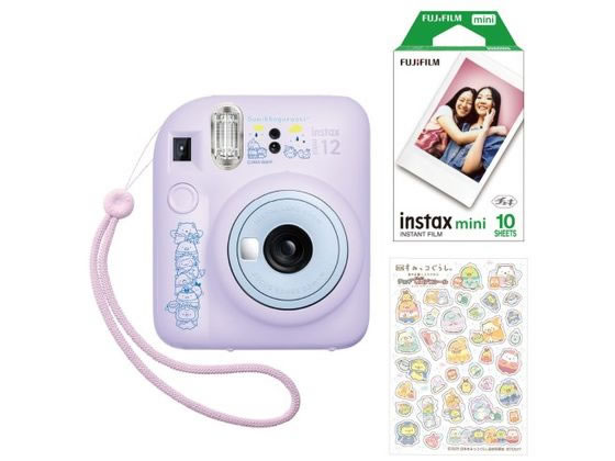 【商品説明】撮ったその場でプリントが楽しめるインスタントカメラ「チェキ」に「映画すみっコぐらし　空の王国とふたりのコ」デザインが登場！●インスタントフィルム［instax　mini］1パック（10枚入）同梱●持ち運びに便利な専用ハンドストラ...