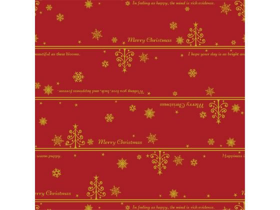 【お取り寄せ】ササガワ 包装紙 ネージュ赤 半才判 49-3025 包装紙 包装 ラッピング