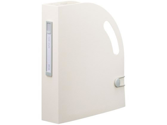 【お取り寄せ】リヒトラブ noie-style ドキュメントボックス タテ A5 スリム ホワイト 書類ファイル ケースファイル 書類ケース 書類キャリー ドキュメントキャリー ファイル