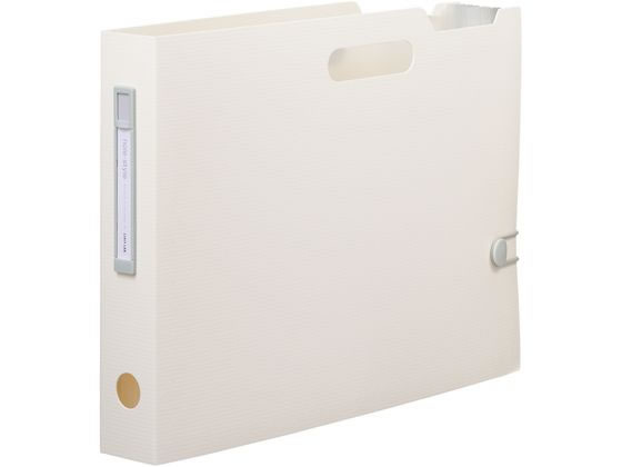 【お取り寄せ】リヒトラブ noie-style ドキュメントボックス ヨコ A4 スリム ホワイト 書類ファイル ケースファイル 書類ケース 書類キャリー ドキュメントキャリー ファイル