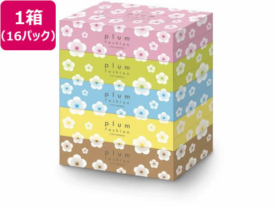 エイトワン プラムファッション ボックスティッシュ 150W 5P×16パック ティッシュペーパー