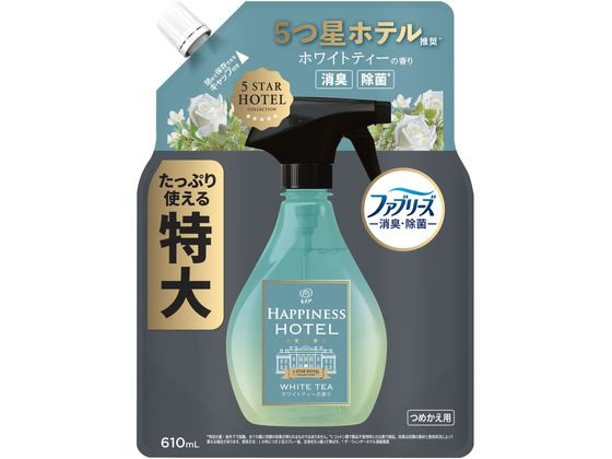 P&G レノアハピネスミスト ホワイトティー 特大 610ML スプレータイプ 消臭 芳香剤 室内用 清掃