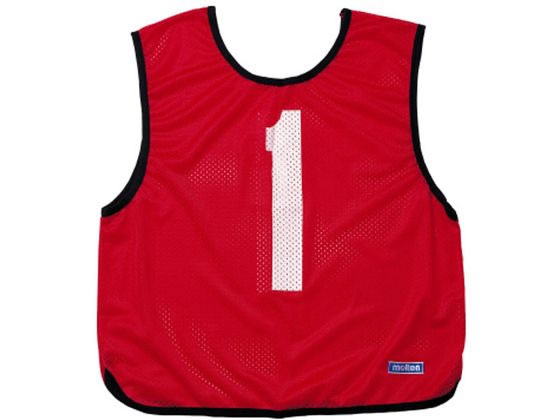 【お取り寄せ】モルテン ゲームベスト 赤 10枚組 1〜10 GB0113R