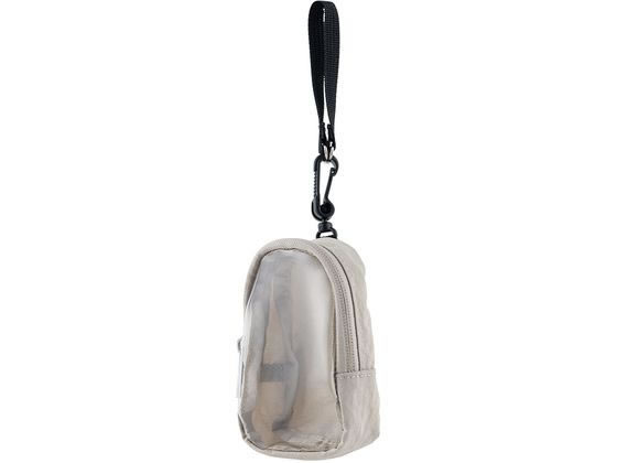 【お取り寄せ】ナカバヤシ シースルーミニミニリュック ライトベージュ SZC-PO02LBG 小物入れ デスクトップ収納 デスク周り 文具