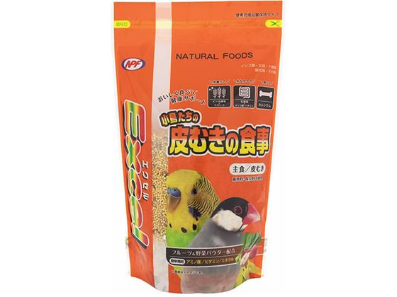 【お取り寄せ】ナチュラルペット エクセル 皮むきの食事 600g 鳥エサ フード 鳥 小鳥 ペット