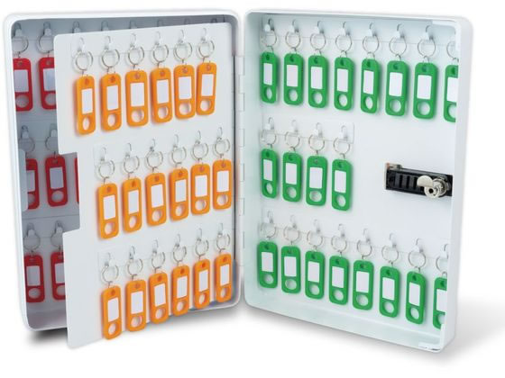【お取り寄せ】カール事務器 キーボックス ダイヤル錠 80個吊 CKB-CD80-W