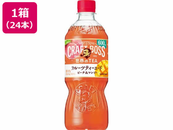 サントリー クラフトボス フルーツティーエード 600mL×24本 ペットボトル 紅茶 ココア 飲料