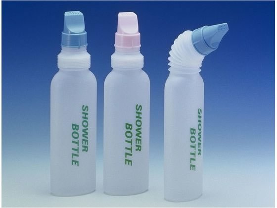 【お取り寄せ】アルファメディカル シャワーボトル 450mL ブルー 1個 介護 介助