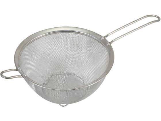 【お取り寄せ】リバティーコーポレーション ステンレス製 ストレーナーザル 18cm 足付 ザル ボウル バット 厨房 キッチン