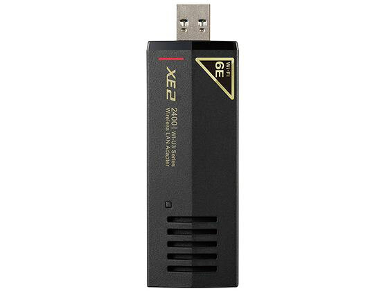 【商品説明】1）お使いのPCをUSB内蔵アンテナタイプWi−Fiアダプターで手軽にWi−Fi　6Eに対応させる。（Windows11のみ）　2）6GHzかつトライバンド対応により、混雑が少なく、より低遅延な通信を実現。　3）Wi−Fi　6E、Wi−Fi　6対応ルーターの性能を最大限に引き出すワイドバンド　160MHzに対応。　4）光学ドライブレスPCやインターネット環境が無い状態でも使い始められる。【仕様】●USB延長ケーブル付属。長さ1mあり、柔らかい素材を採用。●カラー：ブラック●動作環境：温度〜40℃●対応機種：USB　3．2（Gen1）／3．1（Gen1）／3．0／2．0端子搭載のWindows　11／10パソコン※Wi−Fi　6E　は　Windows　11のみ対応※USB　Hubでの使用は非対応※USB　3．2（Gen1）／2．0増設用ボードでの動作は非対応※USB　1．1での使用は非対応●準拠規格：IEEE802．11ax／IEEE802．11ac／IEEE802．11n／IEEE802．11a／IEEE802．11g／IEEE802．11b準拠●周波数範囲（チャンネル）：6GHz／191〜283ch（5955〜6415MHz）、5GHz／W52　36／40／44／48ch（5180〜5240MHz）、W53　52／56／60／64ch（5260〜5320MHz）、W56　100／104／108／112／116／120／124／128／132／136／140ch（5500〜5700MHz）、W56（新電波法対応）　144ch（5720MHz）、2．4GHz／1〜13ch（2412〜2472MHz）※電波法により6GHz／W52／53は屋外使用禁止です。（法令により許可された場合を除く）●データ転送速度（規格値）：IEEE802．11ax／最大2401Mbps　（6GHz帯）、最大2401Mbps※　（5GHz帯）、最大573Mbps※　（2．4GHz帯）、※セキュリティーでTKIP、WEP（128／64bit）使用時は、最大54Mbps（規格値）で動作します。IEEE802．11ac／最大1733Mbps※※セキュリティーでTKIP、WEP（128／64bit）使用時は、最大54Mbps（規格値）で動作します。IEEE802．11a／最大54Mbps、IEEE802．11n／最大300Mbps※※セキュリティーでTKIP、WEP（128／64bit）使用時は、最大54Mbps（規格値）で動作します。IEEE802．11g／最大54Mbps、IEEE802．11b／最大11Mbps●セキュリティー：WPA3　Personal、WPA2　Personal、WPA　Personal、WEP（128　bit／64　bit）●インターフェース：USB　3．2（Gen1）／USB　2．0●アクセス方式：インフラストラクチャーモード●電源：5V（USBより給電）●最大消費電力：4．5W●外形寸法：幅80×奥行30×高さ22mm※本体のみ（突起部除く）●質量：約47．4g●VCCI適合：VCCI　Class　B●付属品：USB延長ケーブル（1m）、取扱説明書、保証書【備考】※メーカーの都合により、パッケージ・仕様等は予告なく変更になる場合がございます。【検索用キーワード】BUF−FALO　BUFFALO　バッファロー　ばっふぁろー　無線LANアダプターWi−Fi子機　無線LANアダプターWiFi子機　Wi−Fiアダプター　WiFiアダプター　WI−U3−2400XE2　WIU32400XE2　USB　3．2（Gen1）　3．1（Gen1）　3．0　2．0　Windows　11　Windows10　黒　くろ　クロ　ブラック　black　windows　無線ルーター　パソコン・プリンター・周辺機器　ネットワーク機器　X148SMUSBでWi−Fi　6E対応！高速・低遅延通信を手軽に実現。