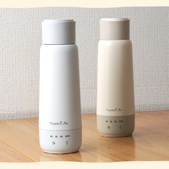 THANKO 電気で沸かせて保温 ボトルケトル グレージュ 電気ケトル 電気ポット キッ...