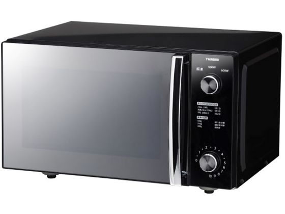 ツインバード ミラーガラスフラット 電子レンジ 20L DR-D278B あたため専用電子レ...