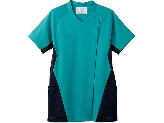 【お取り寄せ】住商モンブラン スクラブレディス 半袖 ターコイズ／ネイビー3L MS359-49 スクラブ 医療服 ユニフォーム