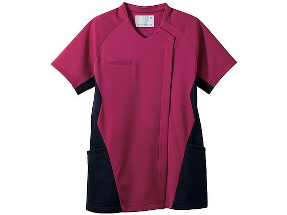 【お取り寄せ】住商モンブラン スクラブレディス 半袖 バーガンディ／ネイビーS MS359-89 スクラブ 医療服 ユニフォーム