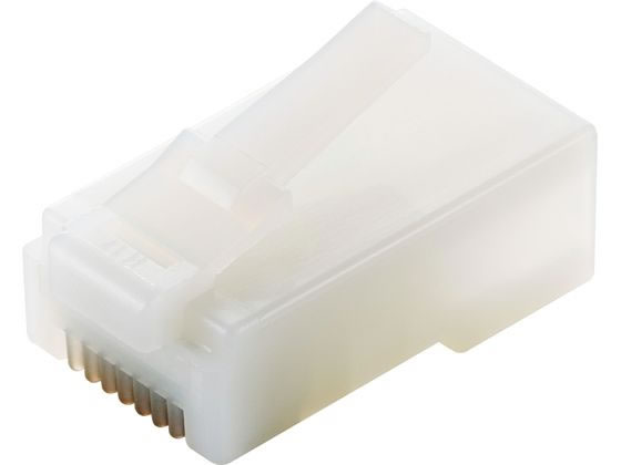 エレコム RJ45コネクタCat5e 10個 金メッキ ハーフクリア LD-RJ45T10 T2 LANケーブ...