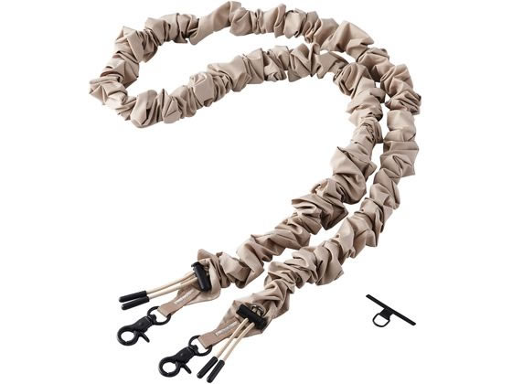 【お取り寄せ】エレコム スマホショルダー シュシュ風デザイン ベージュ P-STSDH1SCOBG スマートフォン関連品 スマホ タブレット関連品