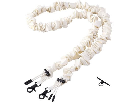 【お取り寄せ】エレコム スマホショルダー シュシュ風デザイン アイボリー P-STSDH1SCOIV スマートフォン関連品 スマホ タブレット関連品