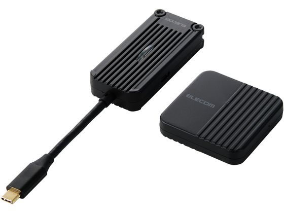 【商品説明】USB　Type−C（TM）搭載のパソコンやスマートフォン、タブレットなどの映像・音声を、1台のテレビ、ディスプレイやプロジェクターなどのHDMI（R）搭載映像機器に、ワイヤレスで出力できる送信機と受信機のセットです。※HDR、CEC、ARC、HECは非対応です。つなげるだけの簡単接続で、アプリやドライバー、設定が不要。ワンタッチ接続で大きな画面に映像を伝送します。【仕様】●対応機器：USB　Type−C（TM）ポートを搭載し、DisplayPort（TM）　Alt　Modeに対応したパソコン、スマートフォン、タブレット　●対応OS（Windows）：Windows　11／10　●対応OS（macOS）：macOS　Sequoia　15　●対応OS（iOS）：iOS　18　●対応OS（iPadOS）：iPadOS　18　●対応OS（Android）：Android　15　●最大出力表示解像度：FullHD（1920×1080px）／60Hz　●対応映像表示機器：HDMI（R）入力端子を搭載したテレビ・ディスプレイ・プロジェクターなど　●最大ペアリング台数：1台　●コネクター形状：1：【受信機】映像出力：HDMI　タイプA　19ピンポート×1、電源入力：USB　Type−Cポート×1　●コネクター形状：2：【送信機】映像入力：USB　Type−Cプラグ×1、電源入力：USB　Type−Cポート×1　●ケーブル長：【送信機】：約5cm　※コネクター含まず　●HDCP：HDCP1．4　●無線周波数：5GHz　●最大伝送距離：30m（障害物のない状態）　●伝送遅延：最大200ms　●設置条件：屋内専用　●サイズ：1：【受信機】幅約55mm×奥行約55mm×高さ約12mm　●サイズ：2：【送信機】幅約76mm×奥行約35mm×高さ約16mm　※ケーブル含まず　●カラー：ブラック　●重量：1：【受信機】約22g　●重量：2：【送信機】約36g　●内容物：受信機×1、送信機×1、受信機給電用ケーブル（約9cm）×1　●使用温度・湿度：温度0〜40℃、湿度10〜85％（結露なきこと）　●保証期間：1年間【備考】※メーカーの都合により、パッケージ・仕様等は予告なく変更になる場合がございます。【検索用キーワード】エレコム　ELECOM　えれこむ　DH−CW4K110BK　HDMI分配機　分配　無線　ワイヤレス　hdmi　ワイヤレスディスプレイ　ワイヤレスディスプレイアダプター　ワイヤレスモニター　ワイヤレス接続　モニター　無線hdmi　ワイヤレスhdmi送受信機セット　ワイヤレス送受信機　接続　モバイルモニター　ブラック　ケーブル　配線パーツ　HDMIケーブル　X833SSパソコンやスマホの配信動画をワイヤレスで大画面表示！