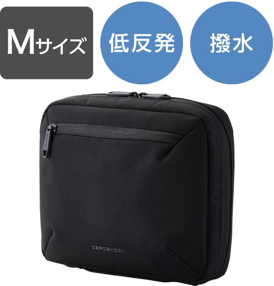 【お取り寄せ】エレコム ガジェットポーチ 軽量 撥水 ブラック ZSB-BB01PMBK PCバッグ キャリングバッグ PC パソコン 家電 jetprice-10728125 JET PRICE サンプル画像2