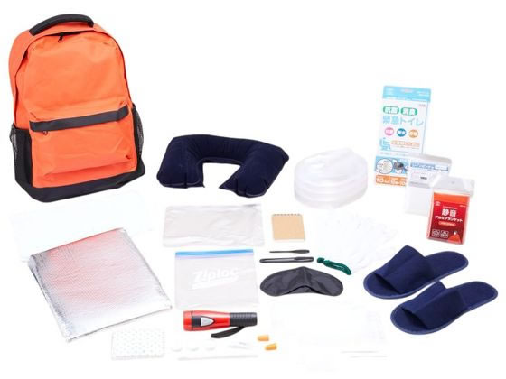 【お取り寄せ】スマイルキッズ 避難用防災セット1 厚手タイプ 24点 ABO-2401 非常用持ちだし袋 避難グッズ 防災
