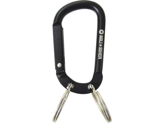 【お取り寄せ】中林製作所 ミリタリーカラビナ2キーリング MCB-13 安全帯用アクセサリー 墜落 落下防止..