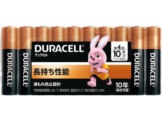 DURACELL デュラセル アルカリ乾電池 単4形 10本入 DMA-T4-10 アルカリ乾電池 単4 ...