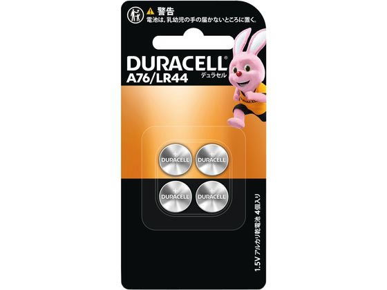 DURACELL デュラセル アルカリボタン LR44 4個入 DAL-LR44-04 ボタン電池 リチウム電池 充電池 家電
