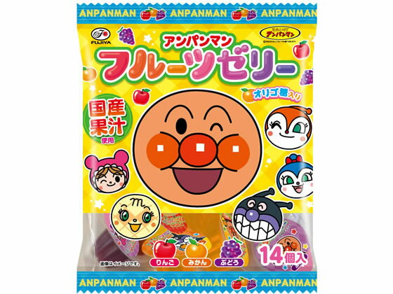 訳あり)不二家 アンパンマンフルーツゼリー 14個 ゼリー デザート菓子 お菓子