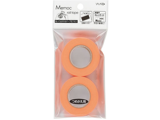 ヤマト メモックロールテープ 7mm 詰替 オレンジ 4巻 RK-7H-OR