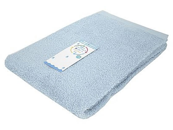 林 バスタオル テラカラー 60×120cm BLUE 10枚入 54-0055-49 バスタオル 業務用タオル