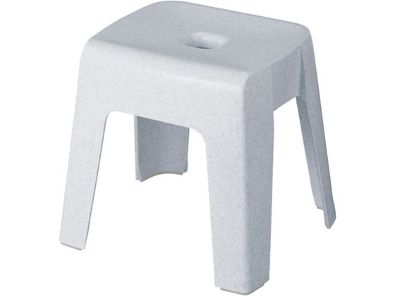 新輝合成 風呂椅子 ユニード 高さ33cm ホワイト 60-3825-35 湯おけ トレイ 浴用イス 浴室 洗面所 日用雑貨