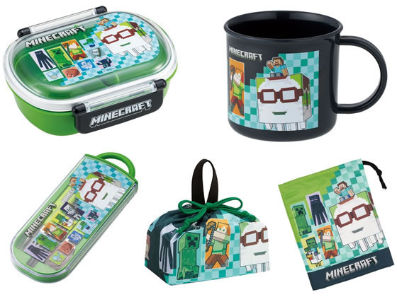 スケーター ランチ5点セット マインクラフト26 974492 キャラクターグッズ 教材 学童文具 学童 文具