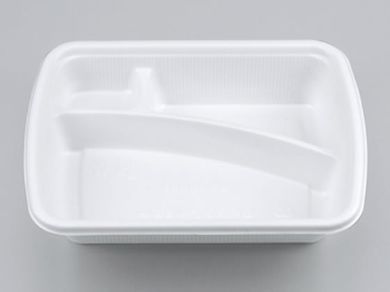 【お取り寄せ】シーピー化成 弁当容器 BFランチ1オカズホワイト本体 50枚 00206903 ランチボックス テイクアウト 使いきり食器 キッチン テーブル