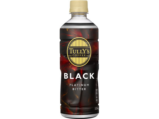伊藤園 タリーズコーヒー TULLY’S COFFEE PLATINUM BITTER BLACK 500mL jetprice-10733807 JET PRICE パッケージ画像