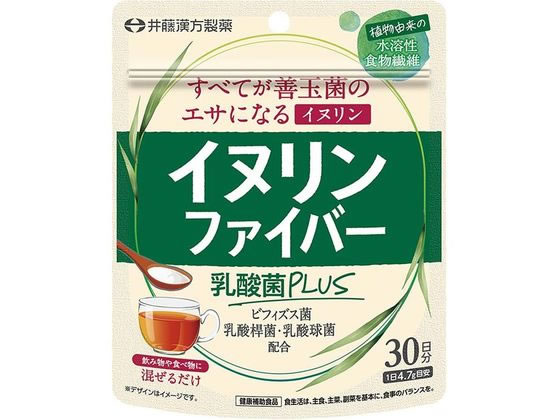 【お取り寄せ】井藤漢方 イヌリンファイバー乳酸菌PLUS 141g 健康補助食品 健康ドリンク 栄養補助食品 栄養ドリンク 健康食品 jetprice-10731427 JET PRICE パッケージ画像