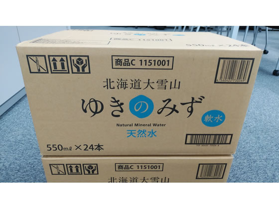 北海道大雪山 ゆきのみず 550mL 24本 ミネラルウォーター 軟水 水 飲料 jetprice-10733289 JET PRICE サンプル画像2
