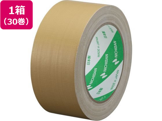 ニチバン 布粘着テープ 黄土 50mm×25m 30巻 102RN7-50 茶 黄土 布テープ ガム ...
