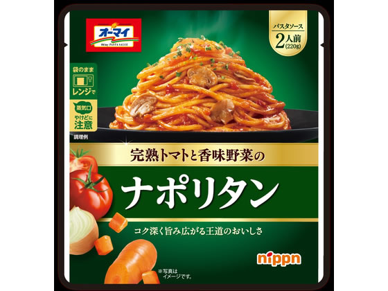 【商品説明】ケチャップとウスターソースでさらにコク深く、王道の味わいがさらにおいしくなりました。レンジ対応化でより手軽になりました。【仕様】●注文単位：1パック【備考】※メーカーの都合により、パッケージ・仕様等は予告なく変更になる場合がございます。【検索用キーワード】ニップン　Nippn　ナポリタン　パスタソース　トマトペースト　野菜　旨み　コク　ケチャップ　ウスターソース　レンジ対応　レトルト　1袋　加工食品　ルー、パスタソース　加工食品　ルー、パスタソース　X328SZトマトペーストと野菜の旨みでコクのある味わいに仕上げたパスタソースです。