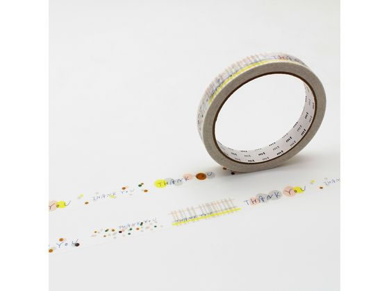 【お取り寄せ】カモ井加工紙 mt large core dotline 強粘着 MT01L093 デコレーション用マスキングテープ 15mm幅 デコレーショングッズ