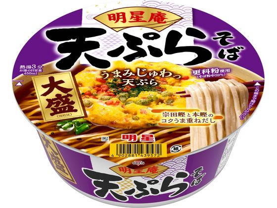 訳あり)明星食品 明星庵天ぷらそば大盛 112g