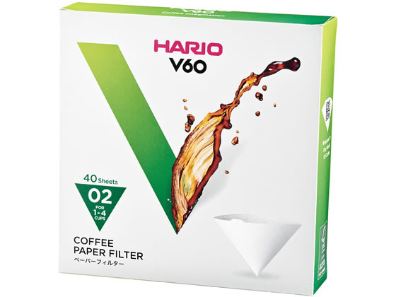 HARIO V60用ペーパーフィルター 02W 40枚 VCF-02-40W