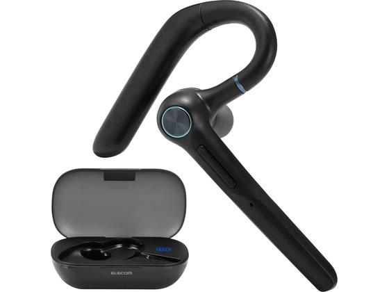 【お取り寄せ】エレコム Bluetooth片耳ヘッドセット ENC ブラック LBT-HSC41BK