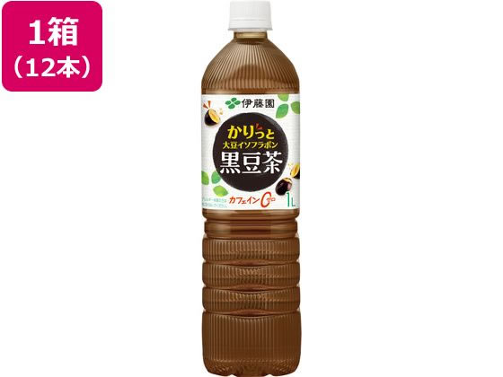 伊藤園 かりっと大豆イソフラボン 黒豆茶 1L 12本